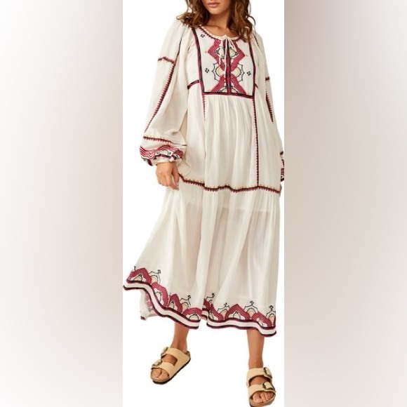 Free People Sweet Escape Midi Dress NWT - Picture 3 of 16